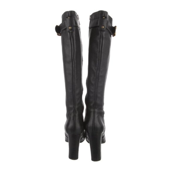 Authentic Chloé Italian Calfskin Leather Knee-High Boots - Picture 9 of 11
